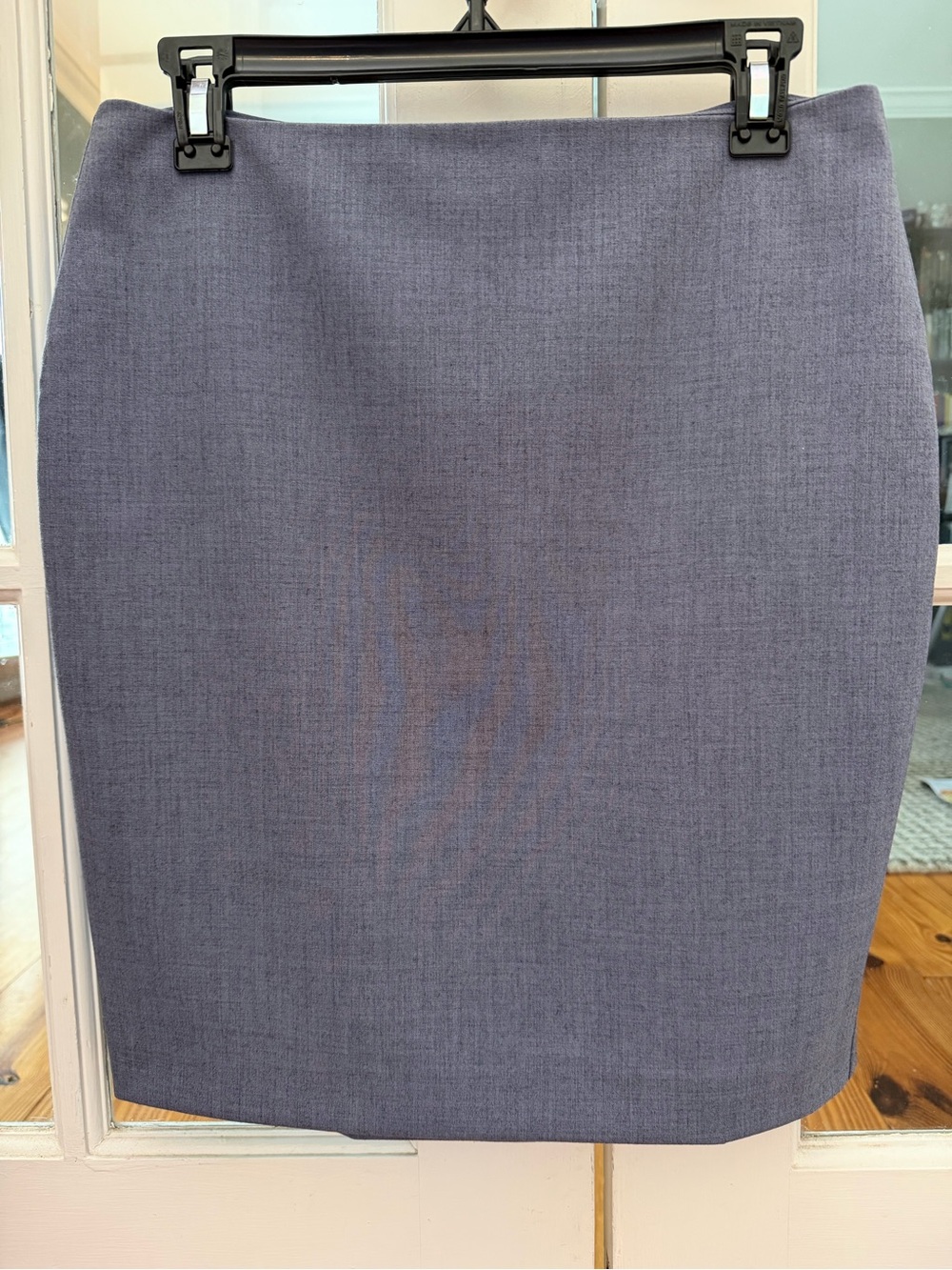 Banana Republic Classic Tailored Pencil Skirt in Heather Slate Blue